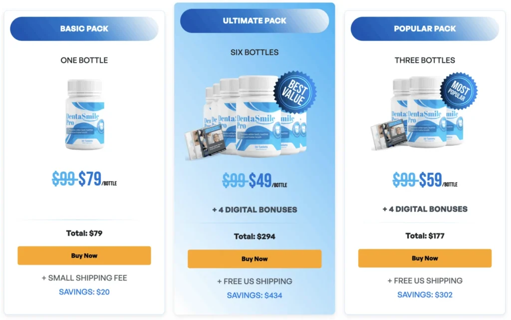 DentaSmile Pro Ingredients 1 dentasmile pro pricing 1